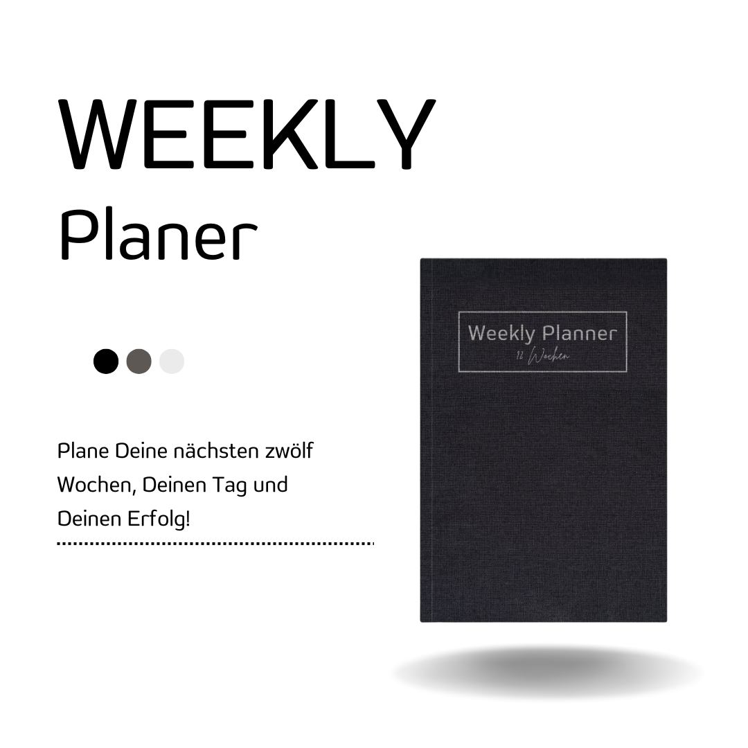Successly Weekly Planer - Wochenplaner für Produktivität & Erfolg - 12 Wochen