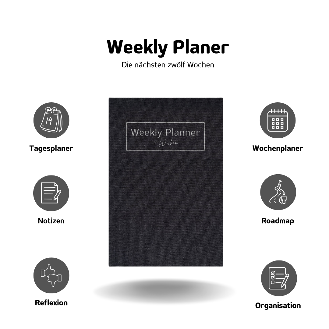 Successly Weekly Planer - Wochenplaner für Produktivität & Erfolg - 12 Wochen